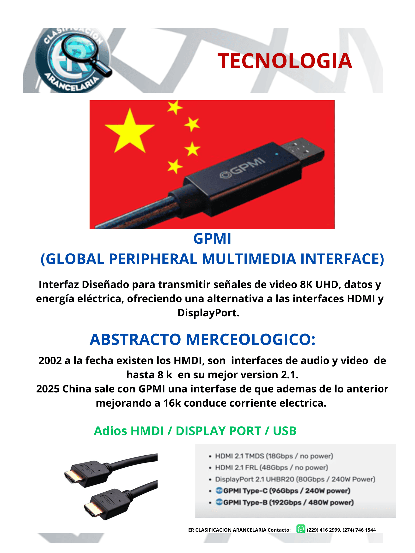 ER Clasificación Arancelaria